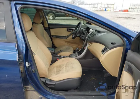 2013 Hyundai Elantra Gls from USA, damaged, VIN KMHDH4AE3DU748991